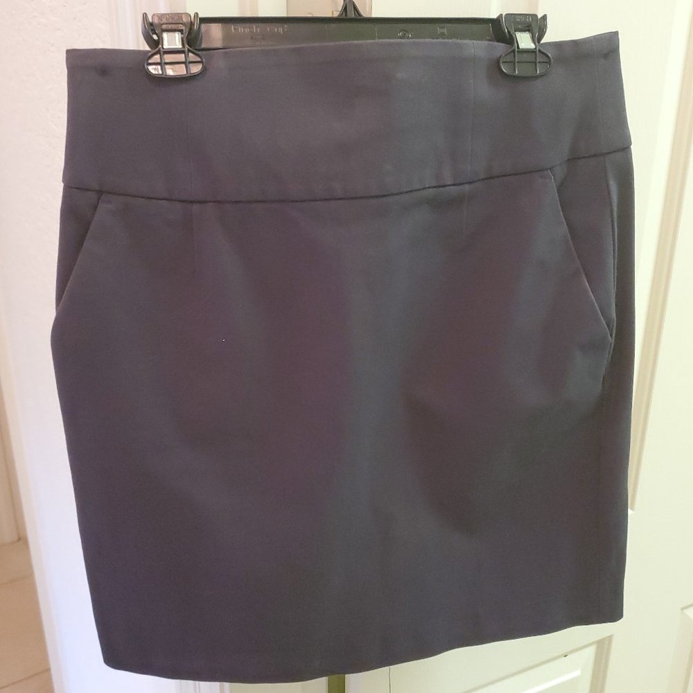 Banana Republic Gray Stretch Skirt Sz 12